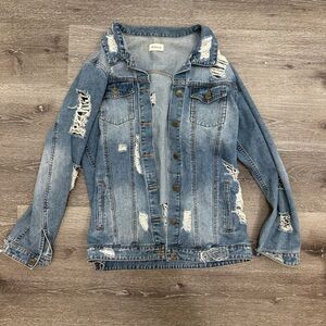 Distressed Denim Jacket